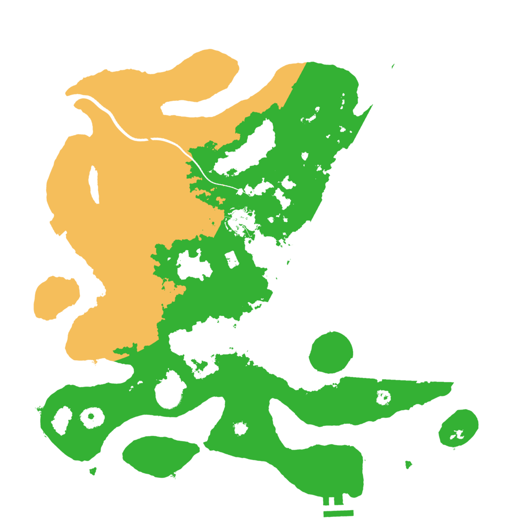 Biome Rust Map: Procedural Map, Size: 3500, Seed: 1182786499