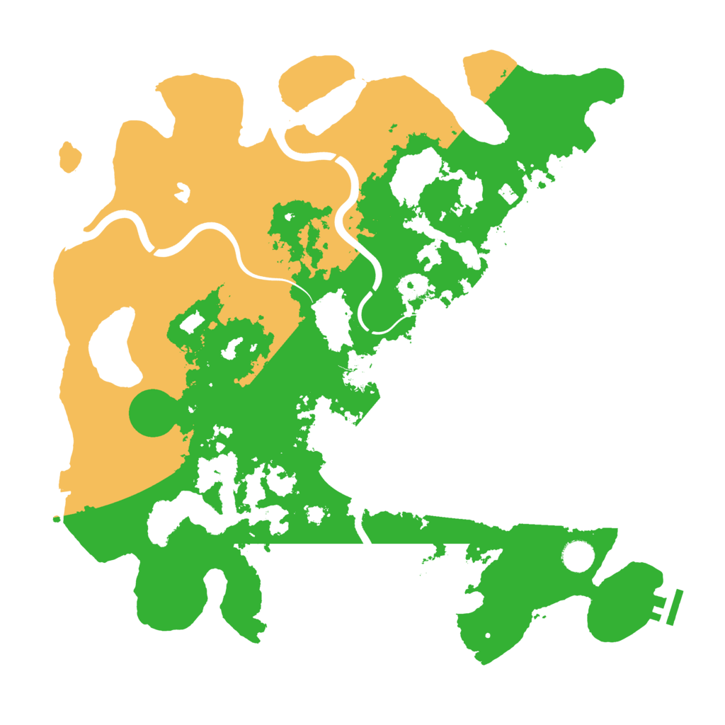 Biome Rust Map: Procedural Map, Size: 4000, Seed: 1234555517