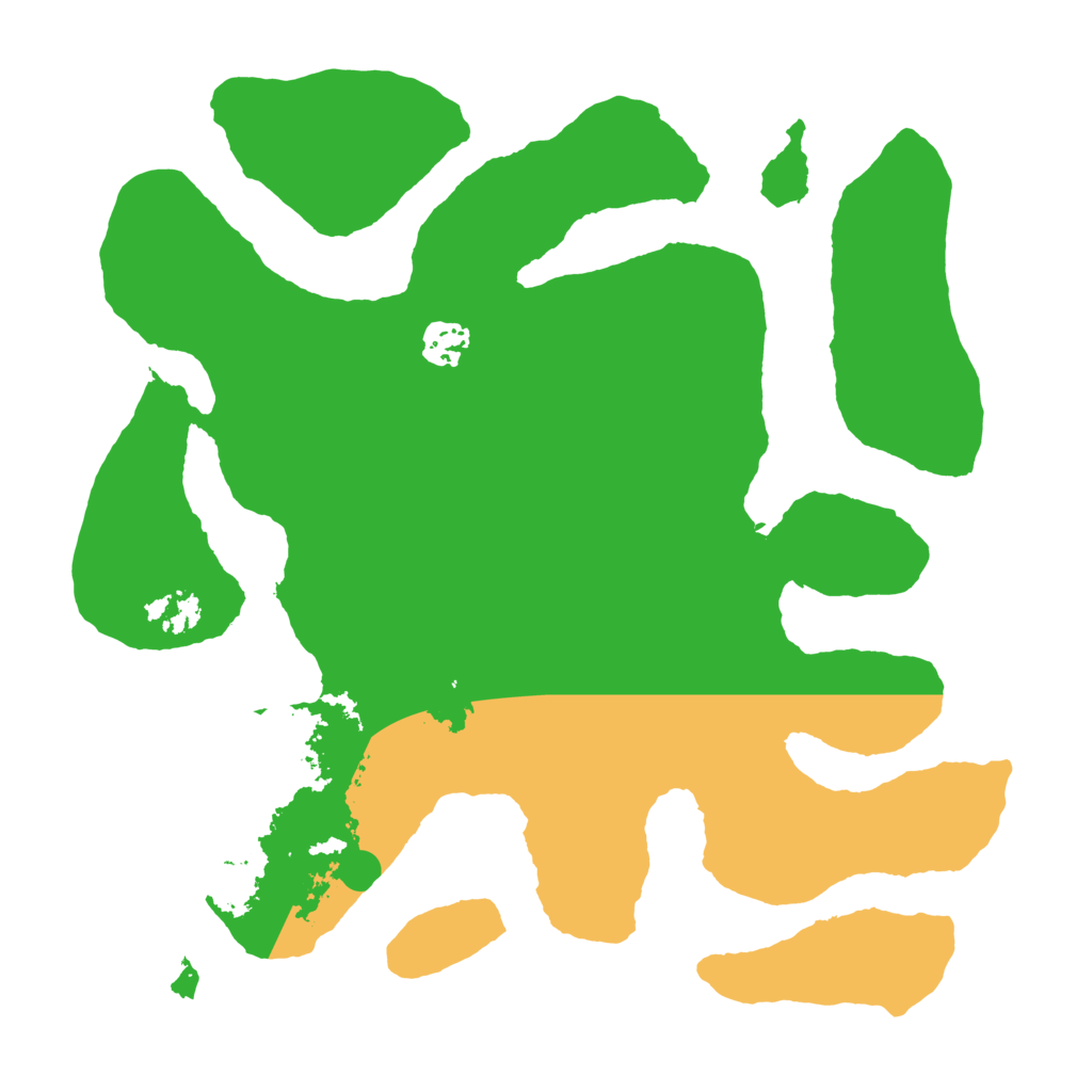 Biome Rust Map: Barren, Size: 3500, Seed: 125