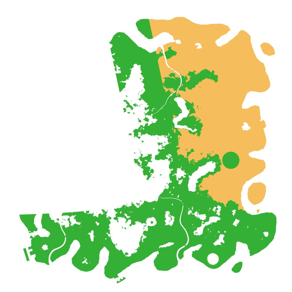 Biome Rust Map: Procedural Map, Size: 4500, Seed: 3231411