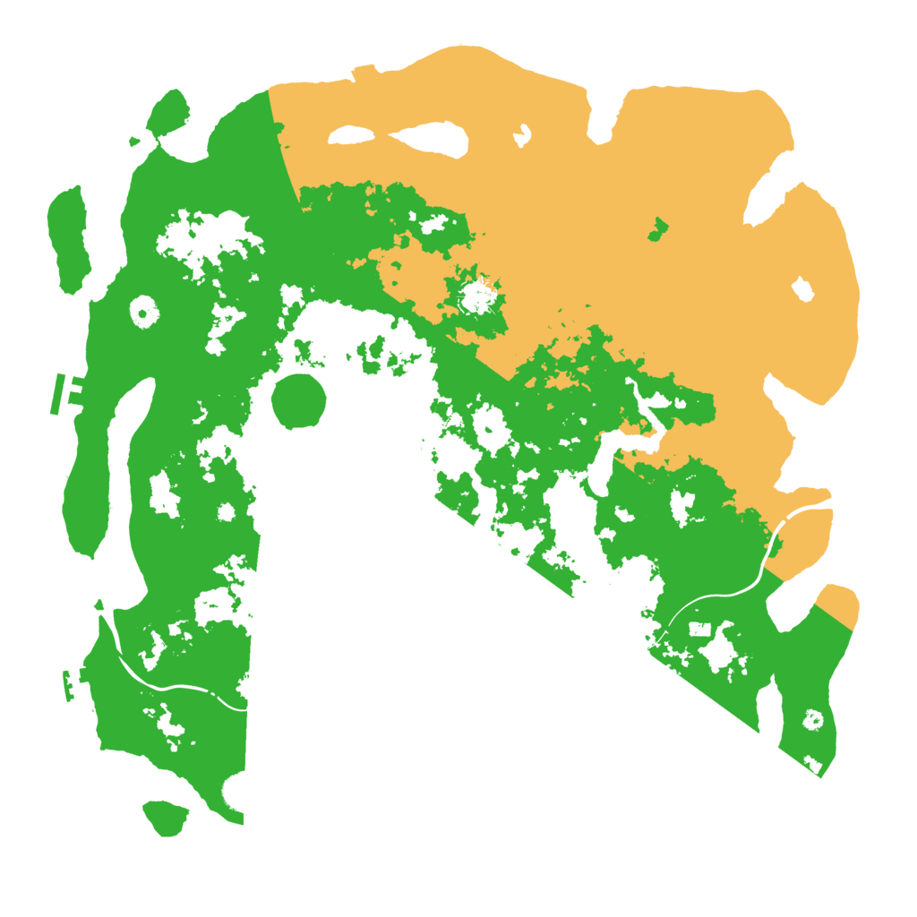 Biome Rust Map: Procedural Map, Size: 4500, Seed: 4551401