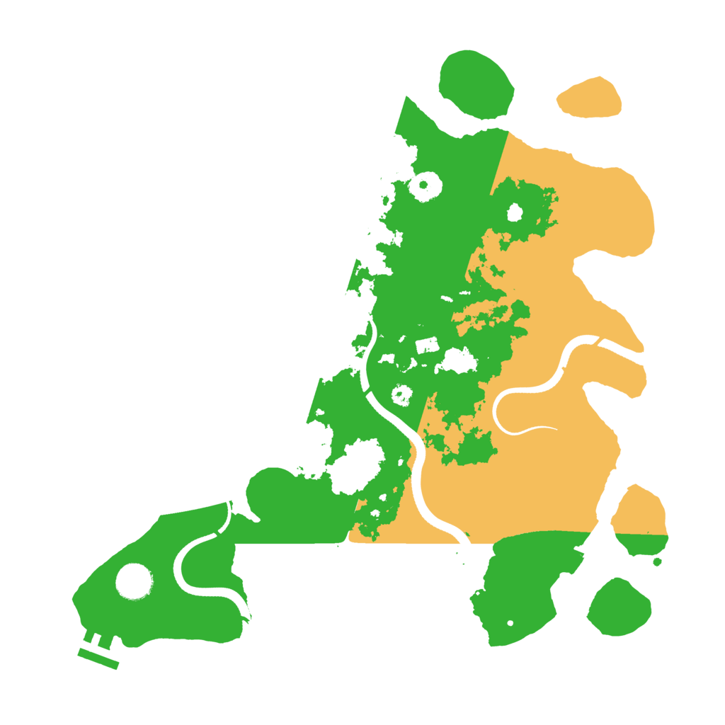 Biome Rust Map: Procedural Map, Size: 3500, Seed: 3123312