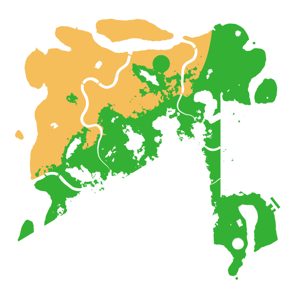 Biome Rust Map: Procedural Map, Size: 4500, Seed: 5102206