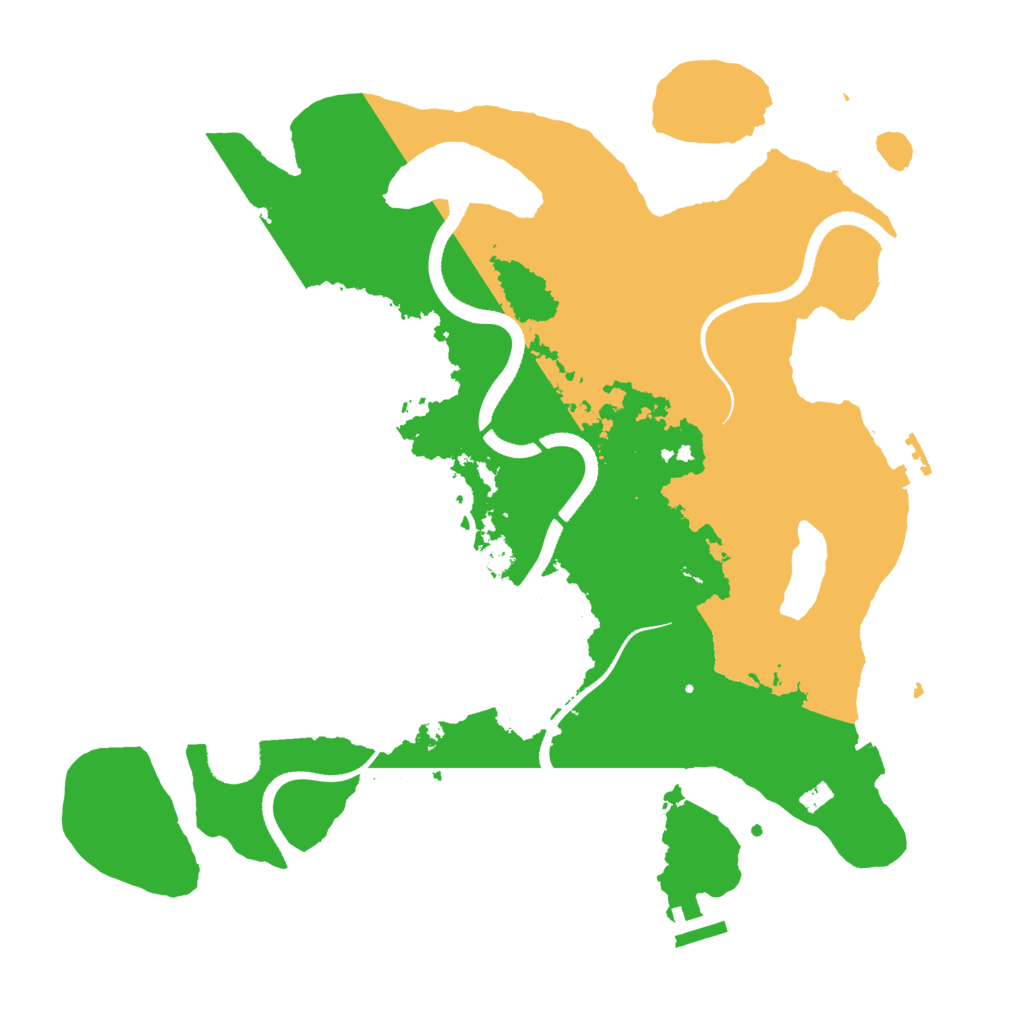 Biome Rust Map: Procedural Map, Size: 3500, Seed: 2114611