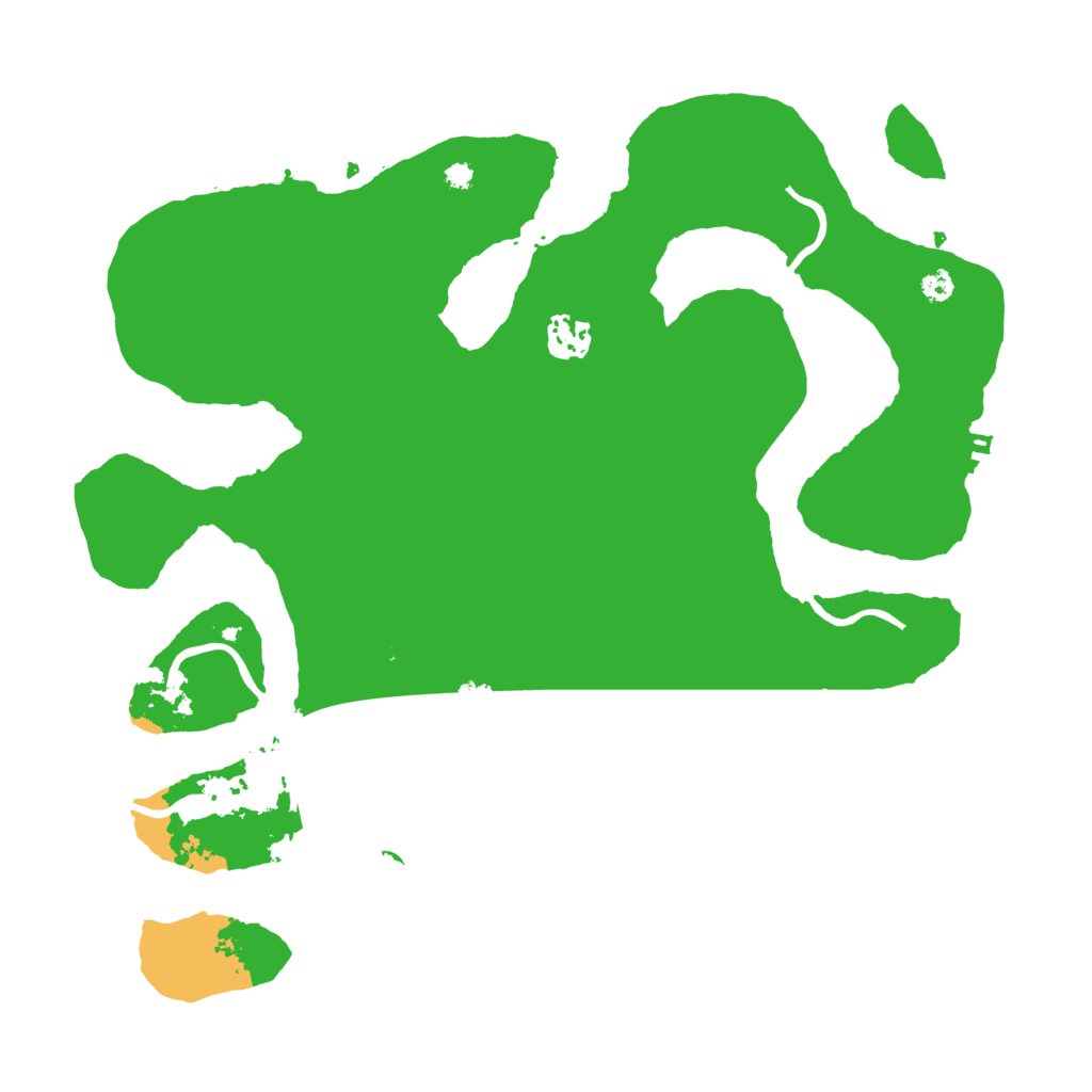 Biome Rust Map: Procedural Map, Size: 3550, Seed: 523344