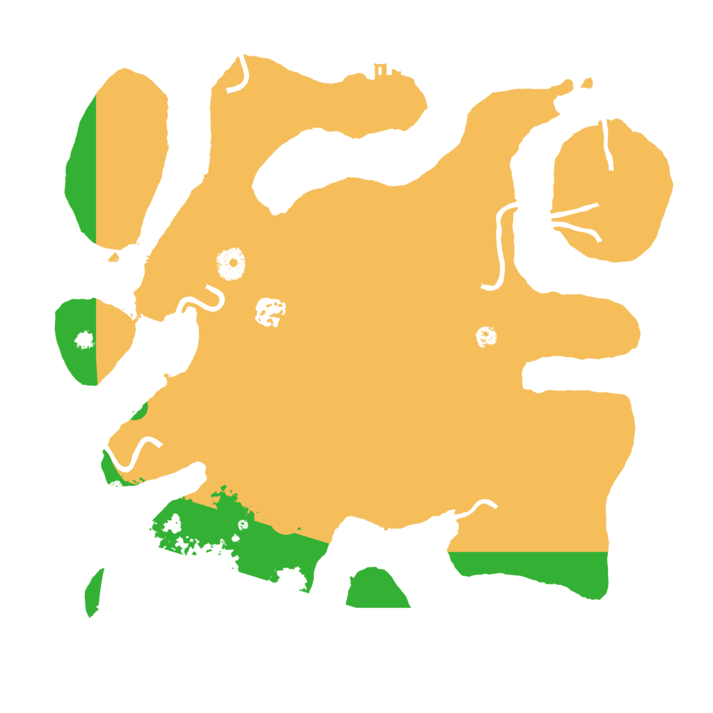 Biome Rust Map: Procedural Map, Size: 3500, Seed: 4516367