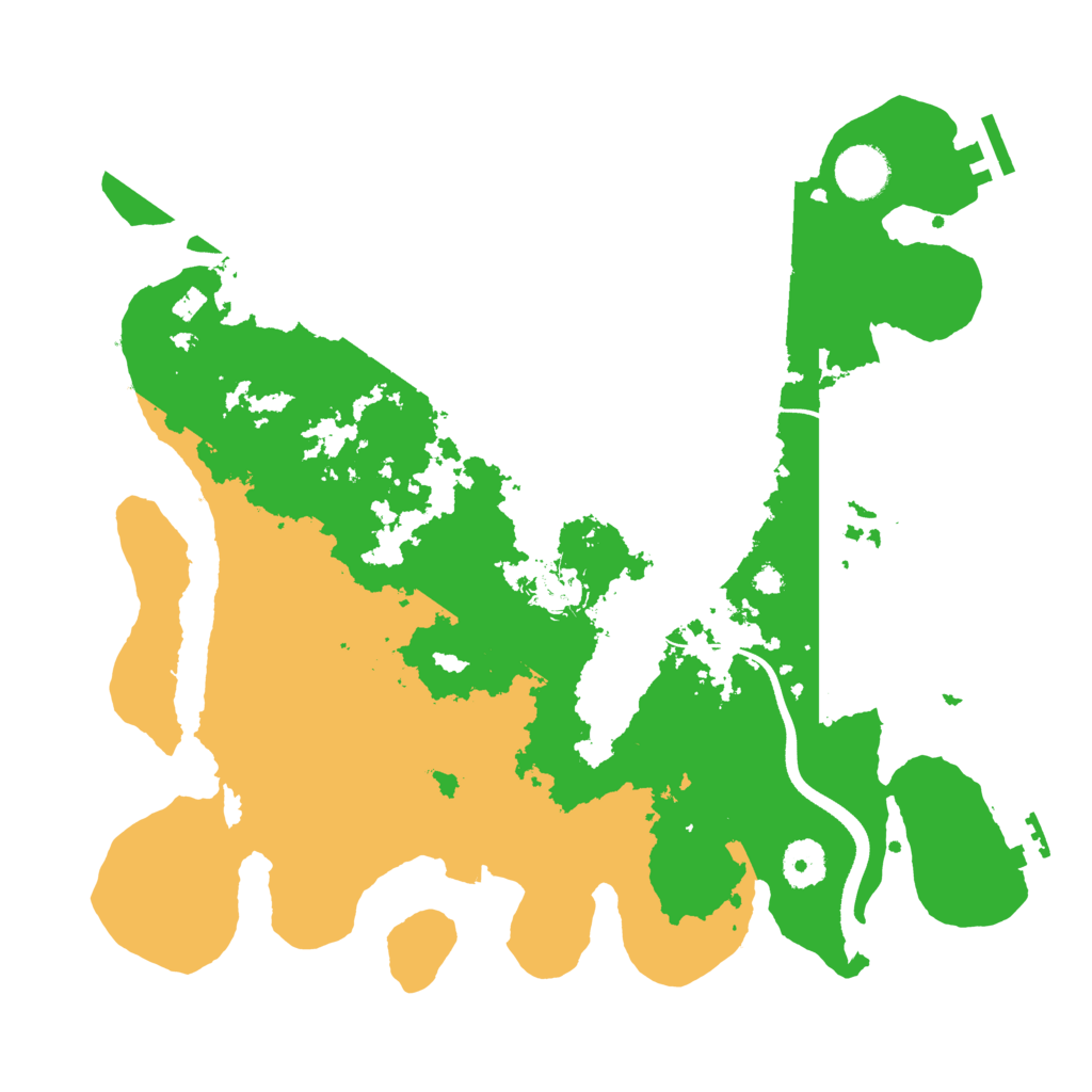Biome Rust Map: Procedural Map, Size: 3550, Seed: 308926