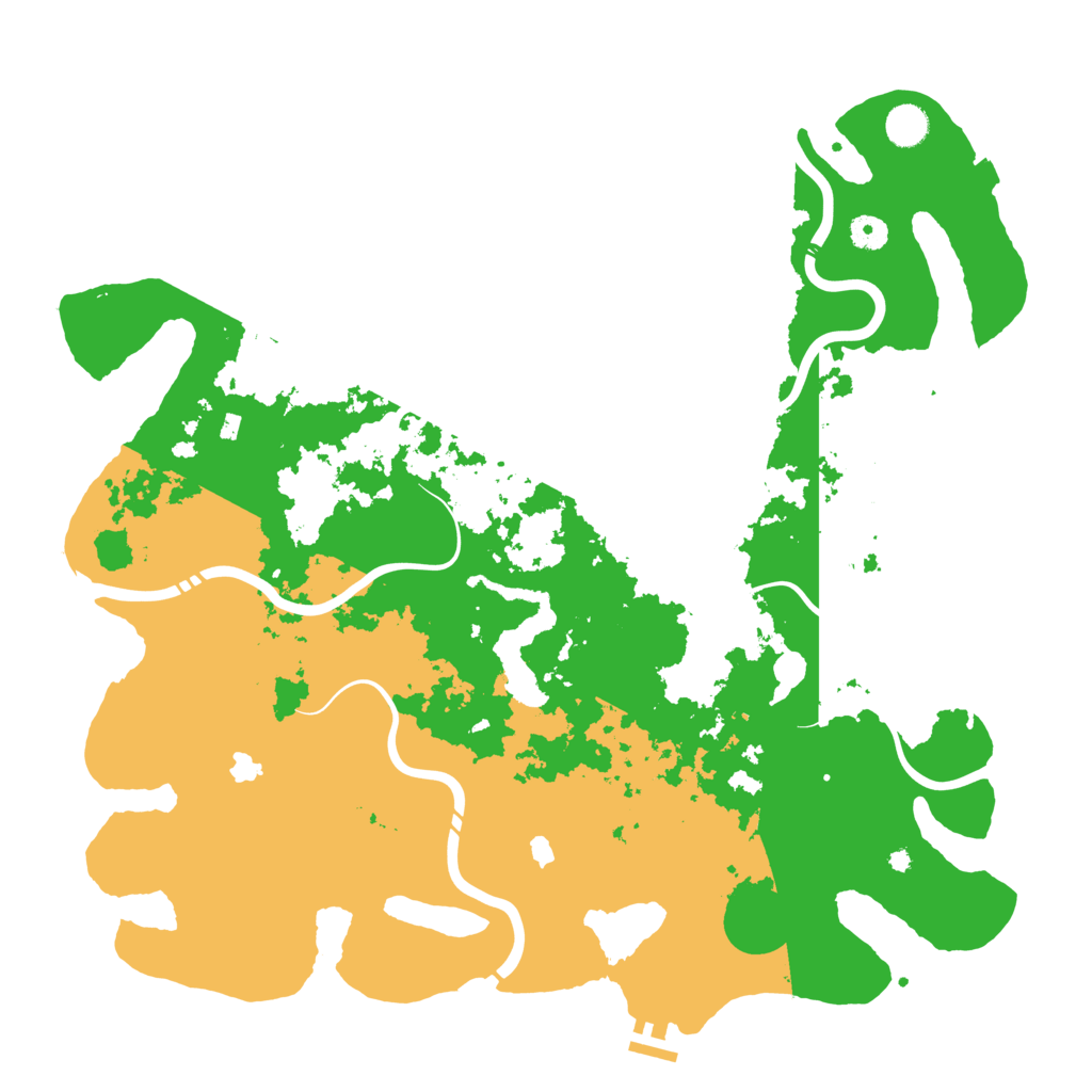 Biome Rust Map: Procedural Map, Size: 4500, Seed: 4046017
