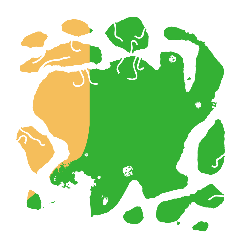 Biome Rust Map: Procedural Map, Size: 3550, Seed: 70328