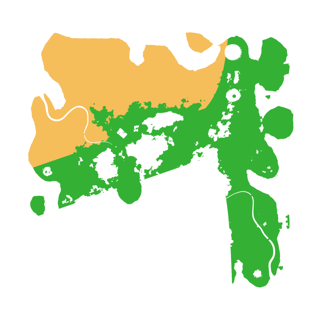 Biome Rust Map: Procedural Map, Size: 3500, Seed: 2796153