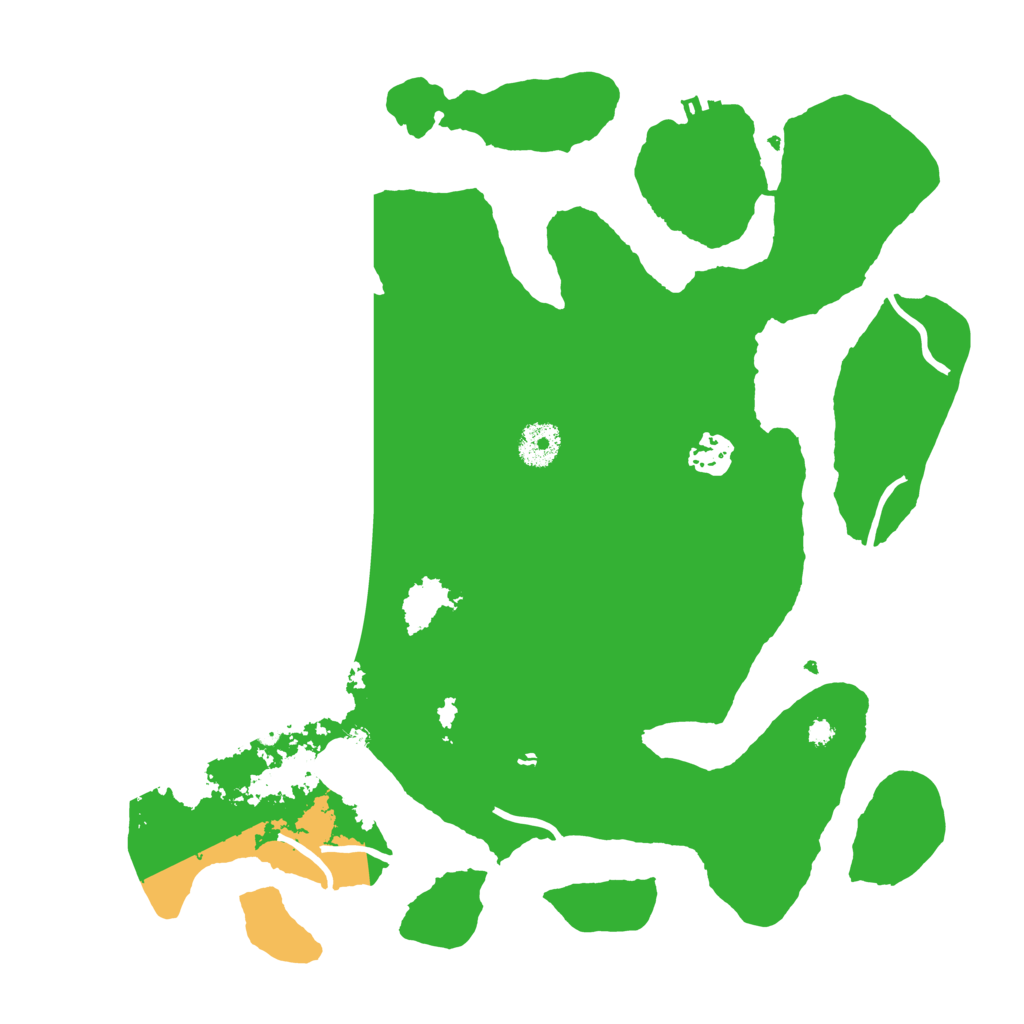 Biome Rust Map: Procedural Map, Size: 3550, Seed: 282332