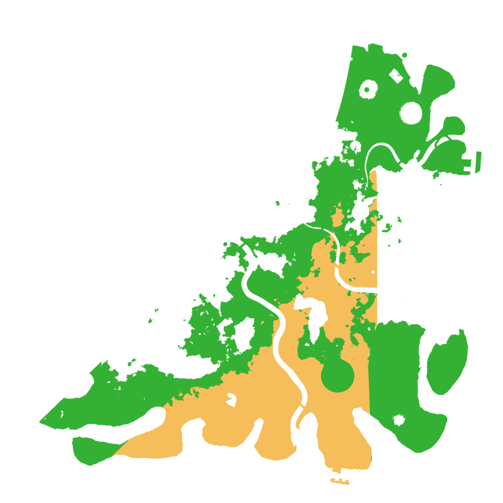 Biome Rust Map: Procedural Map, Size: 4000, Seed: 991466