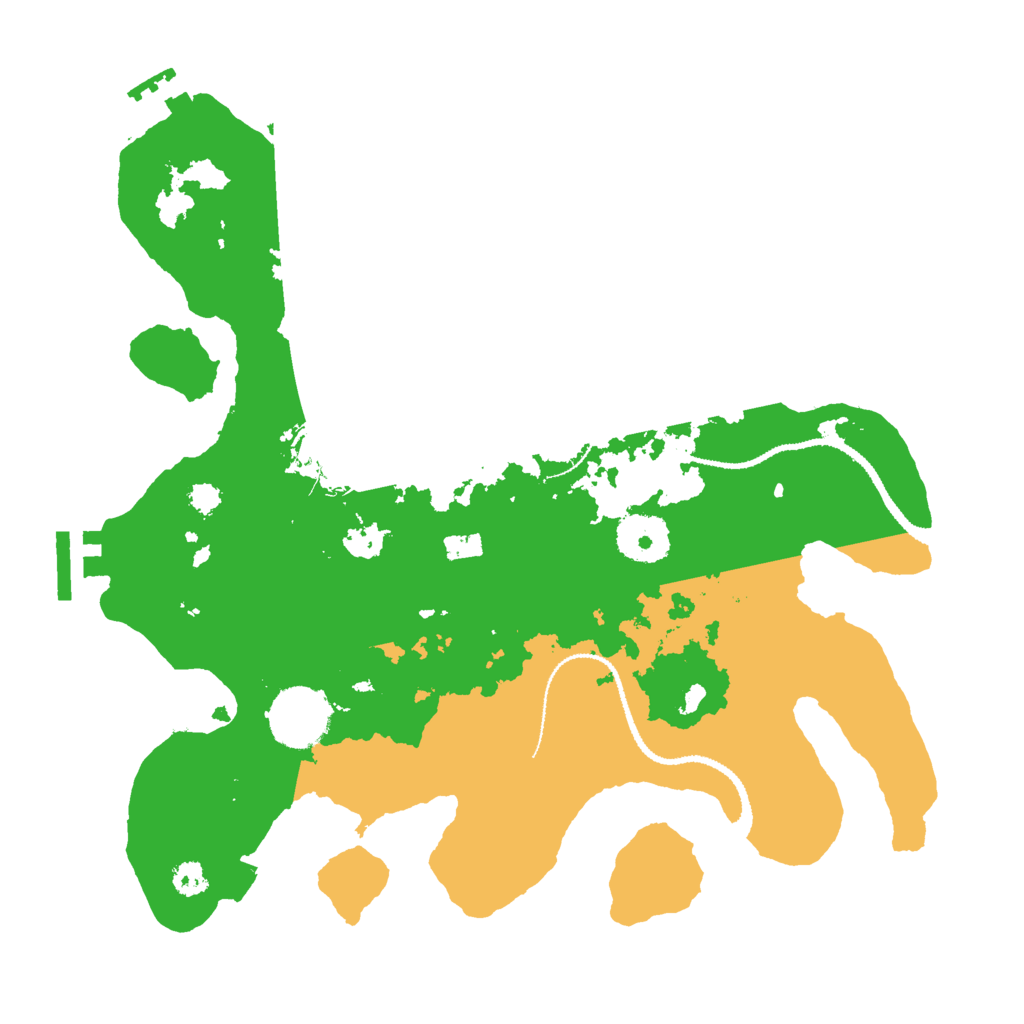 Biome Rust Map: Procedural Map, Size: 3000, Seed: 42964601