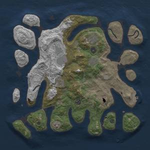 Thumbnail Rust Map: Procedural Map, Size: 3700, Seed: 900, 15 Monuments