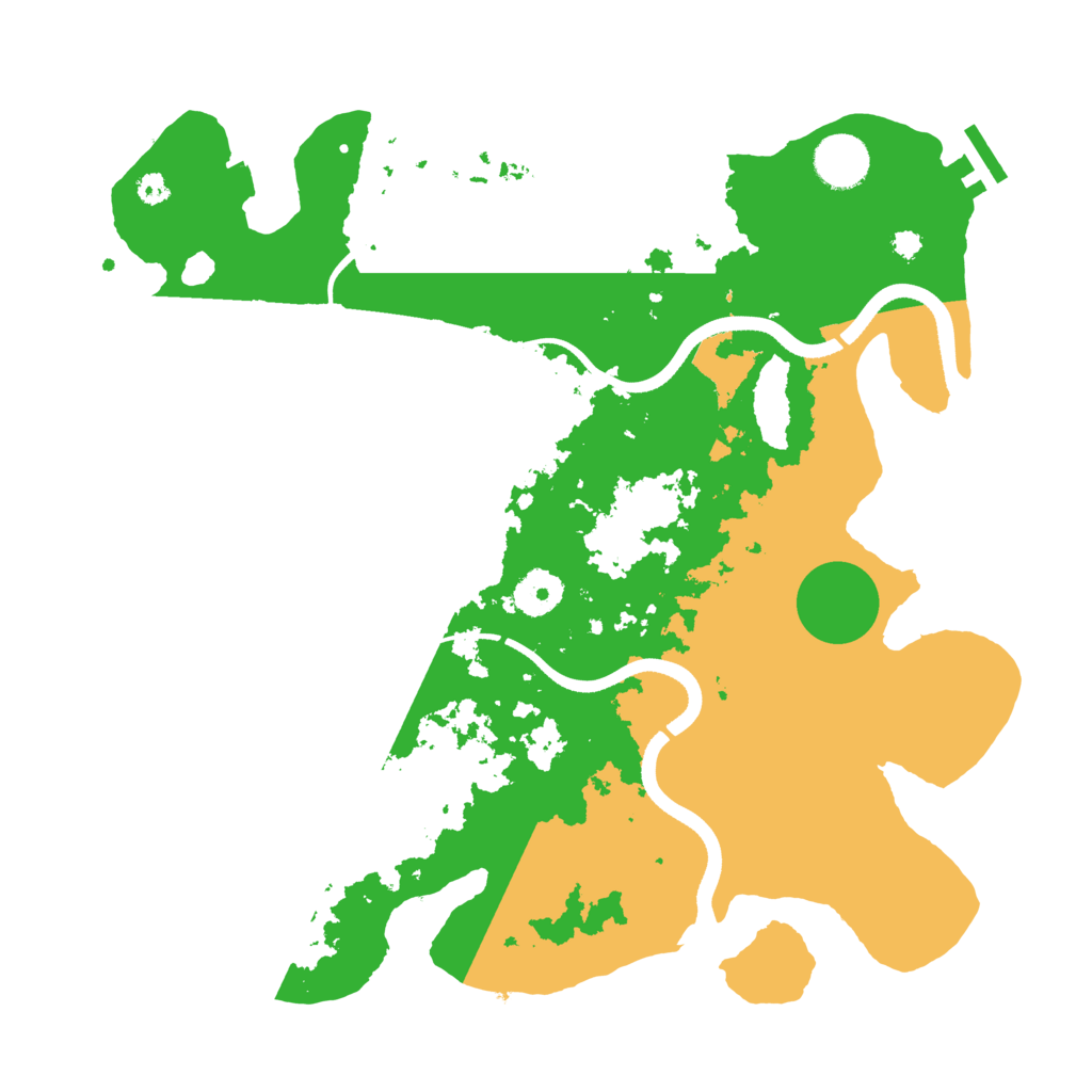 Biome Rust Map: Procedural Map, Size: 3500, Seed: 1464230108