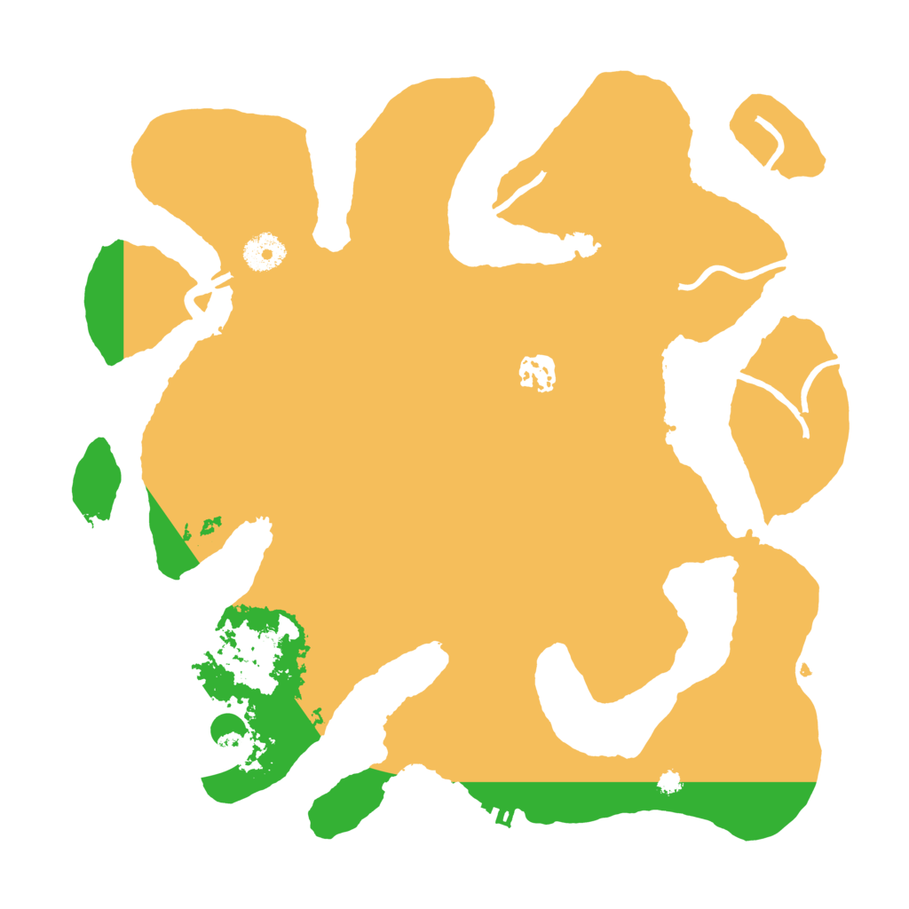 Biome Rust Map: Procedural Map, Size: 3500, Seed: 4941366