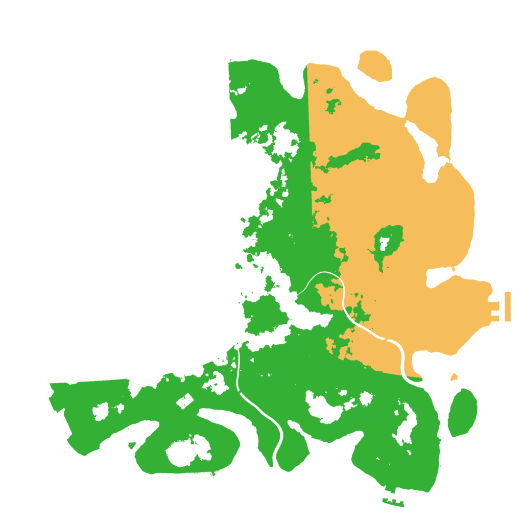 Biome Rust Map: Procedural Map, Size: 3550, Seed: 651844