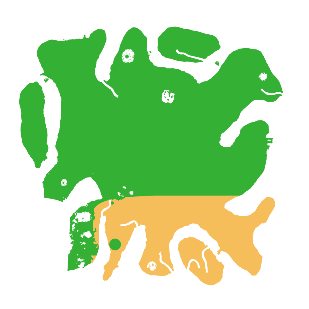 Biome Rust Map: Procedural Map, Size: 3500, Seed: 357951