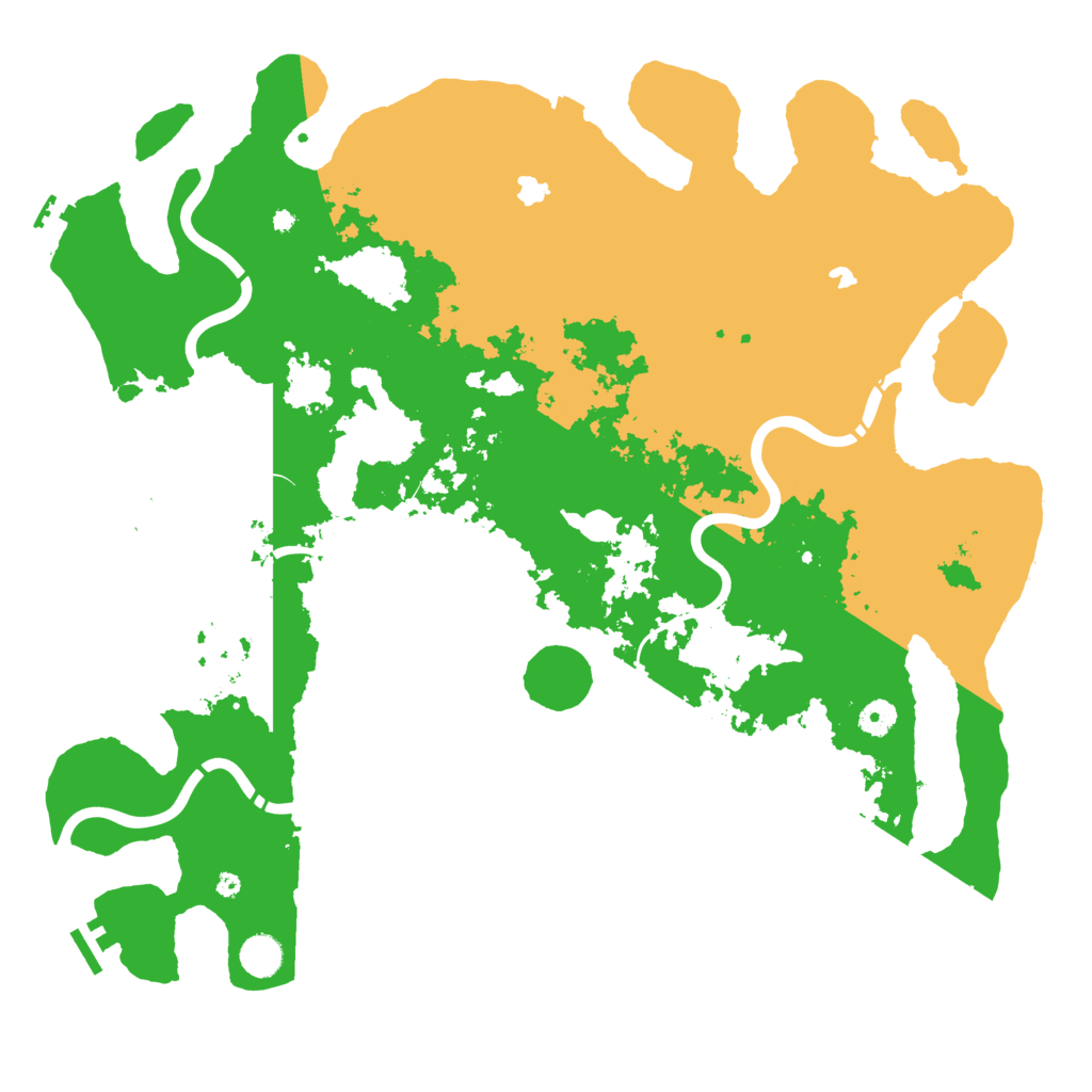 Biome Rust Map: Procedural Map, Size: 4500, Seed: 10539