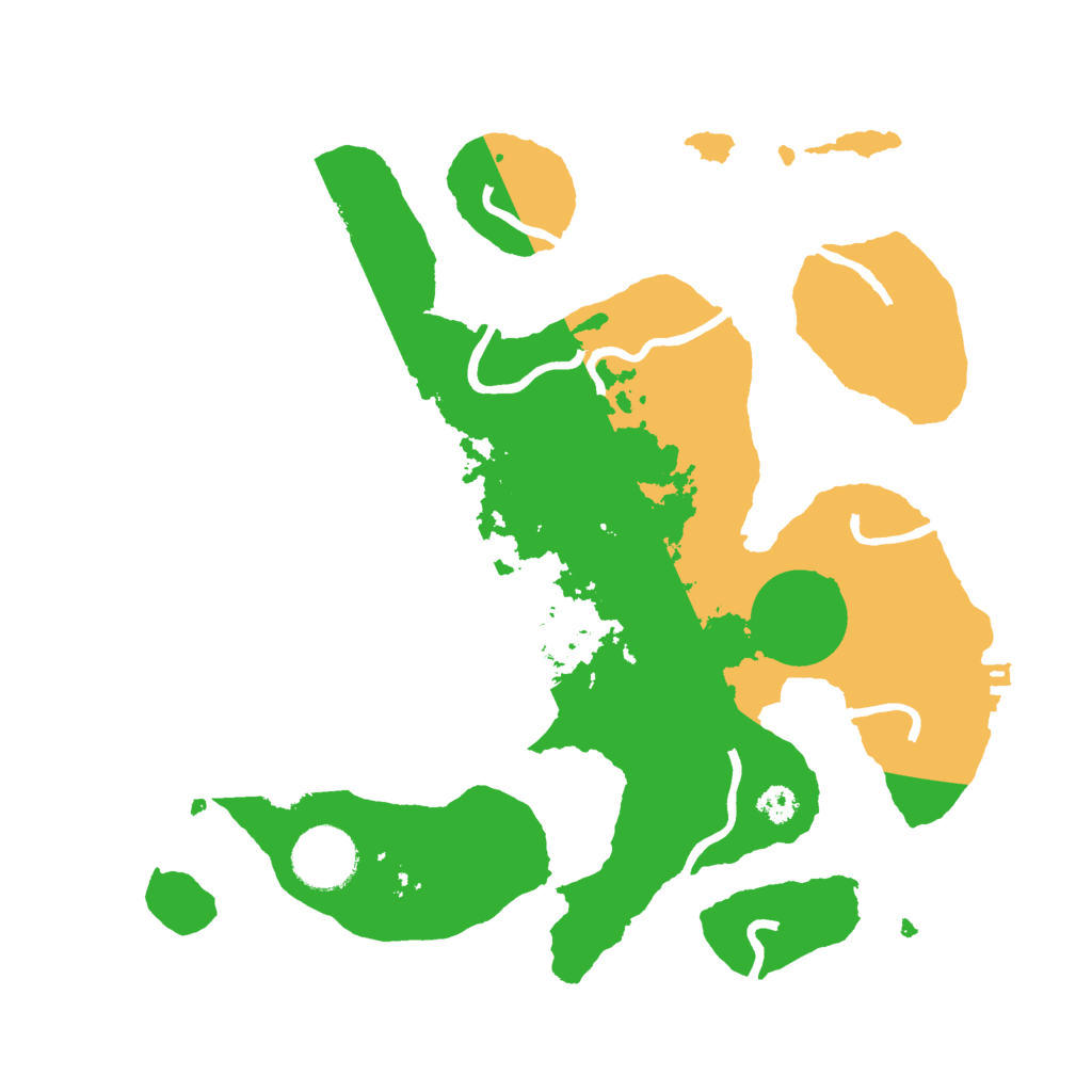 Biome Rust Map: Procedural Map, Size: 3000, Seed: 111887486