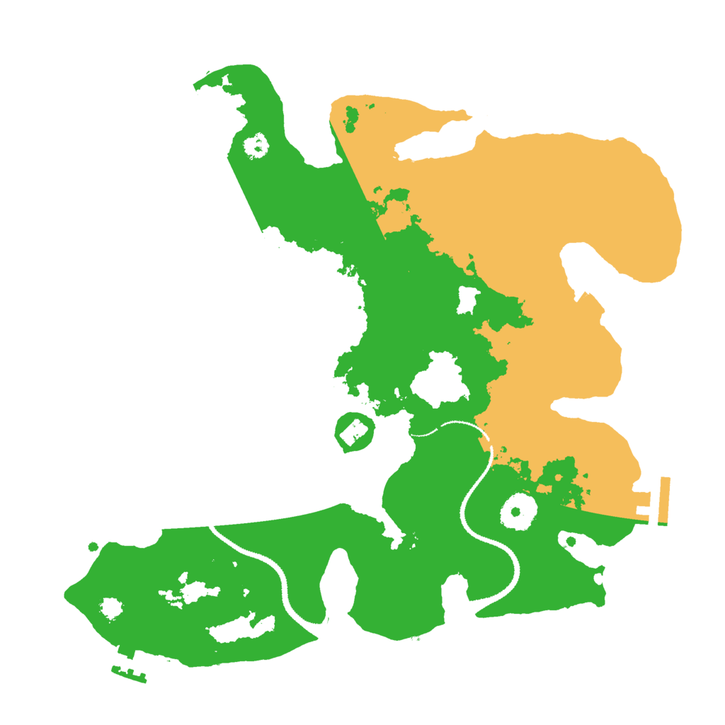 Biome Rust Map: Procedural Map, Size: 3000, Seed: 193564