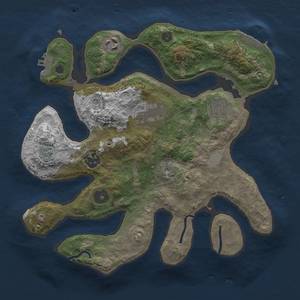 Thumbnail Rust Map: Procedural Map, Size: 3000, Seed: 501, 13 Monuments