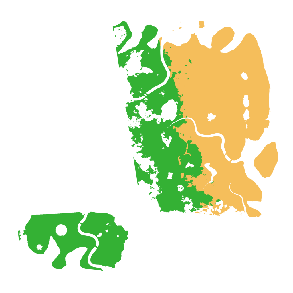 Biome Rust Map: Procedural Map, Size: 4500, Seed: 97348977