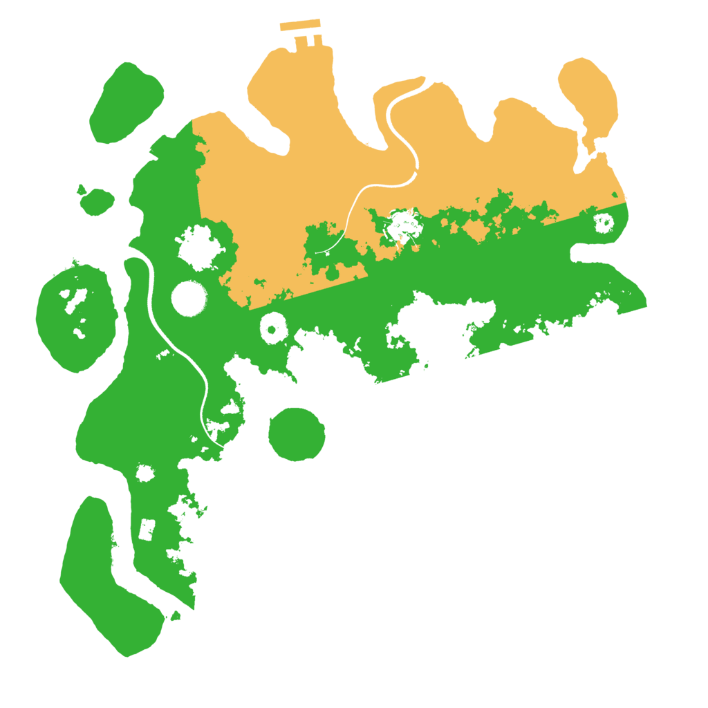 Biome Rust Map: Procedural Map, Size: 3550, Seed: 972081