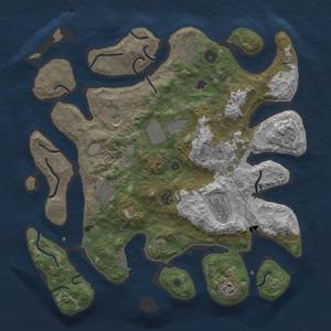 Thumbnail Rust Map: Procedural Map, Size: 4000, Seed: 456, 15 Monuments