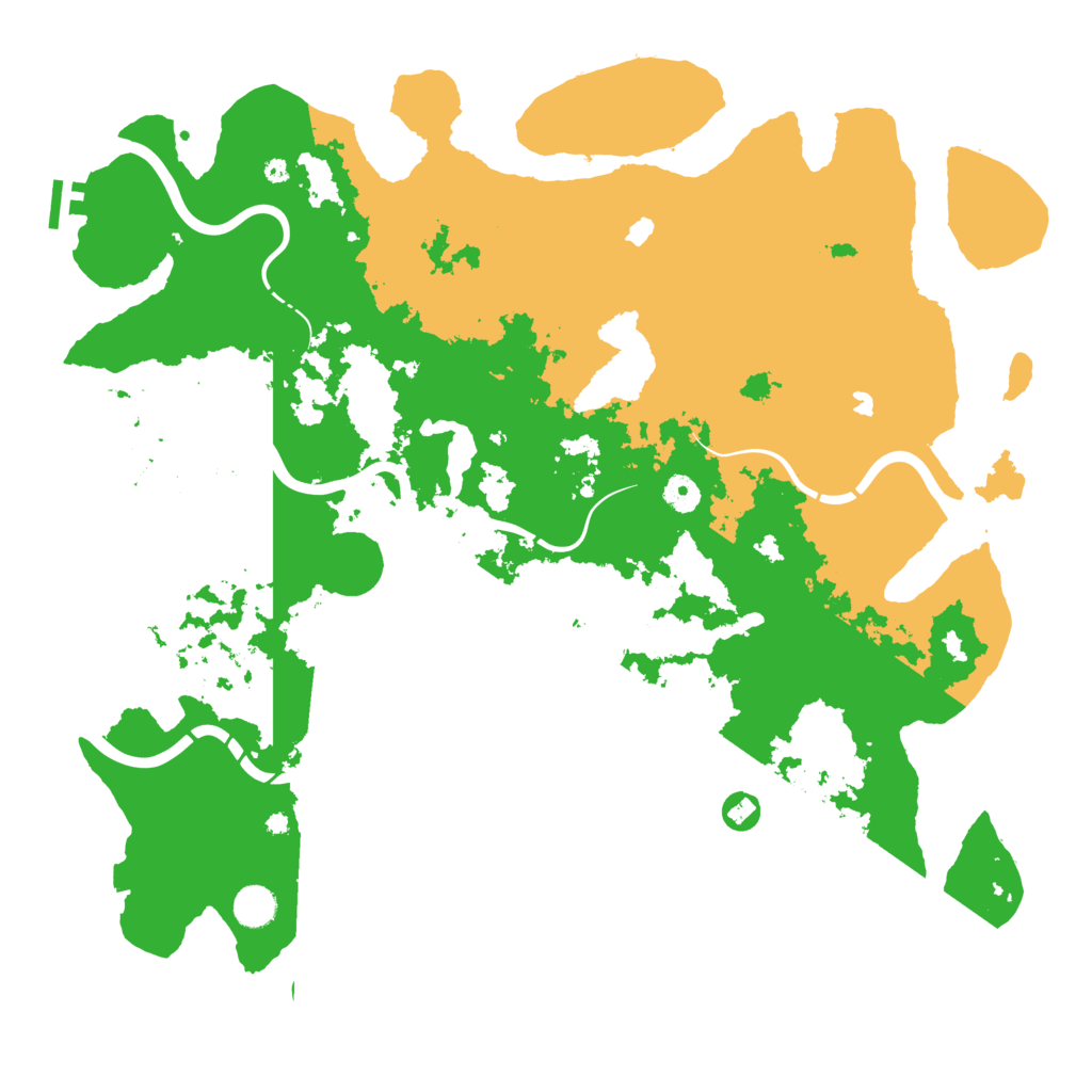 Biome Rust Map: Procedural Map, Size: 4500, Seed: 5240381