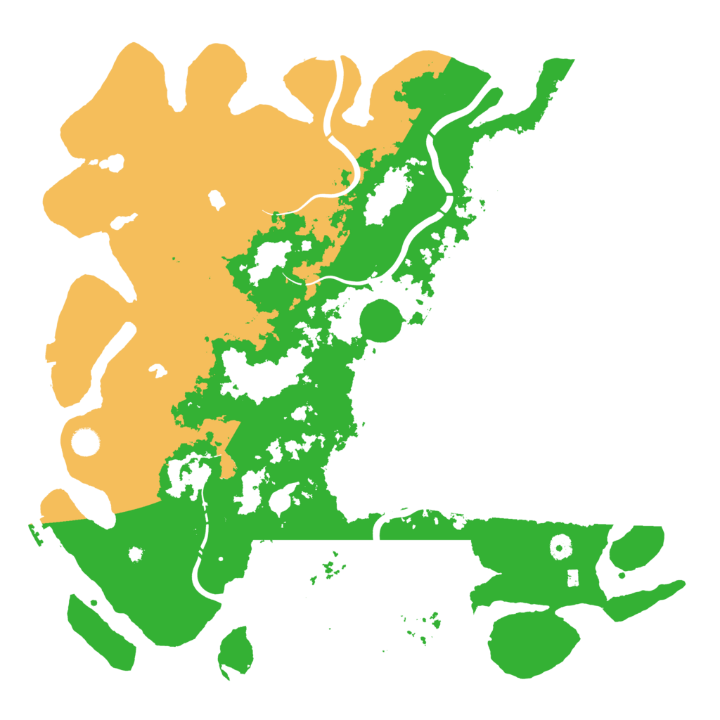 Biome Rust Map: Procedural Map, Size: 4500, Seed: 1234256