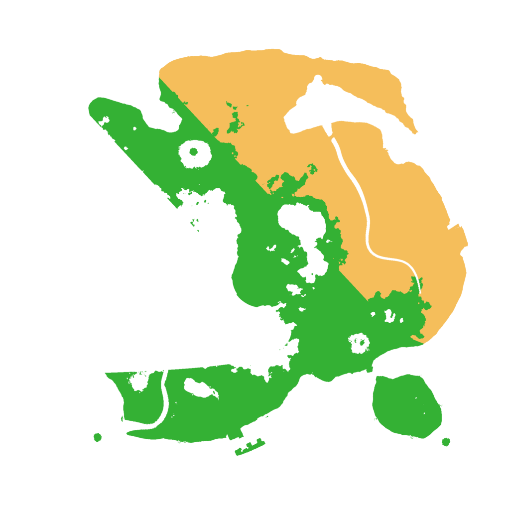 Biome Rust Map: Procedural Map, Size: 2500, Seed: 370945887