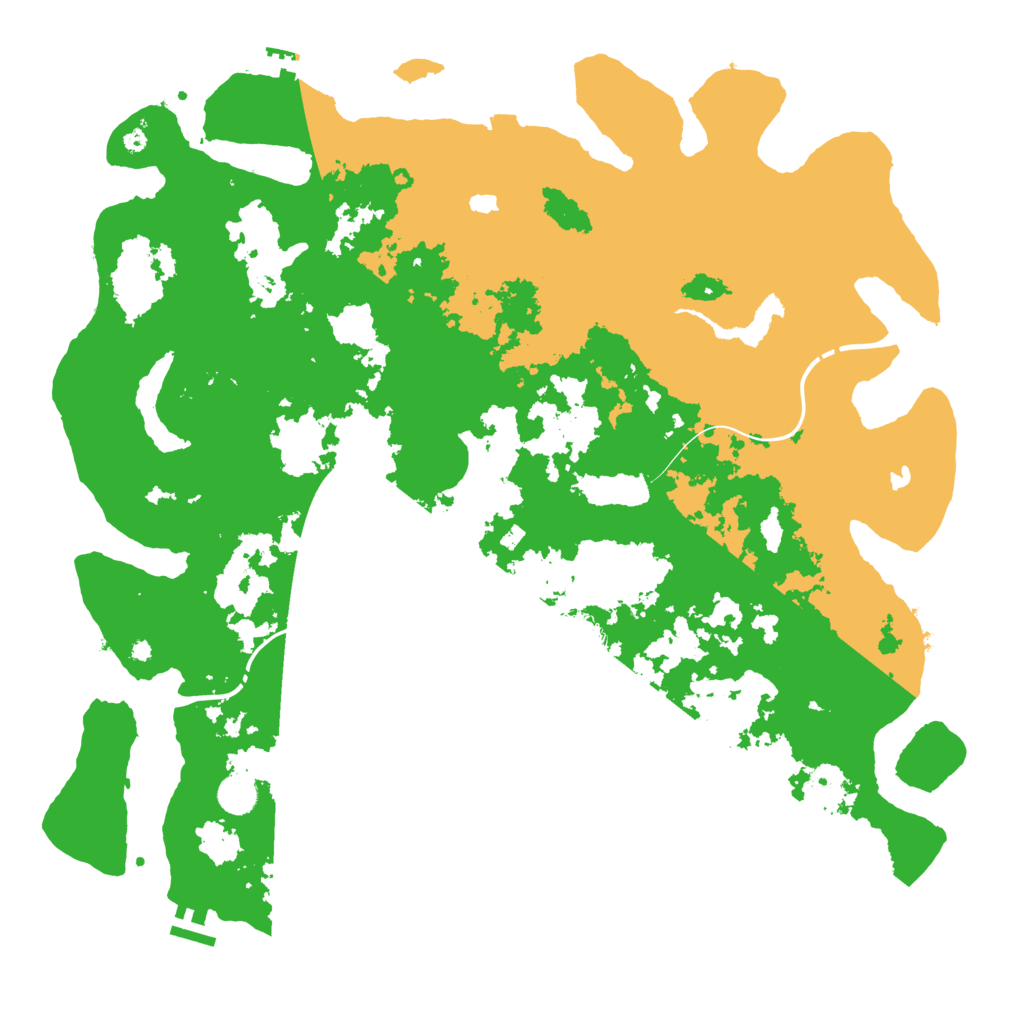 Biome Rust Map: Procedural Map, Size: 4500, Seed: 5396360