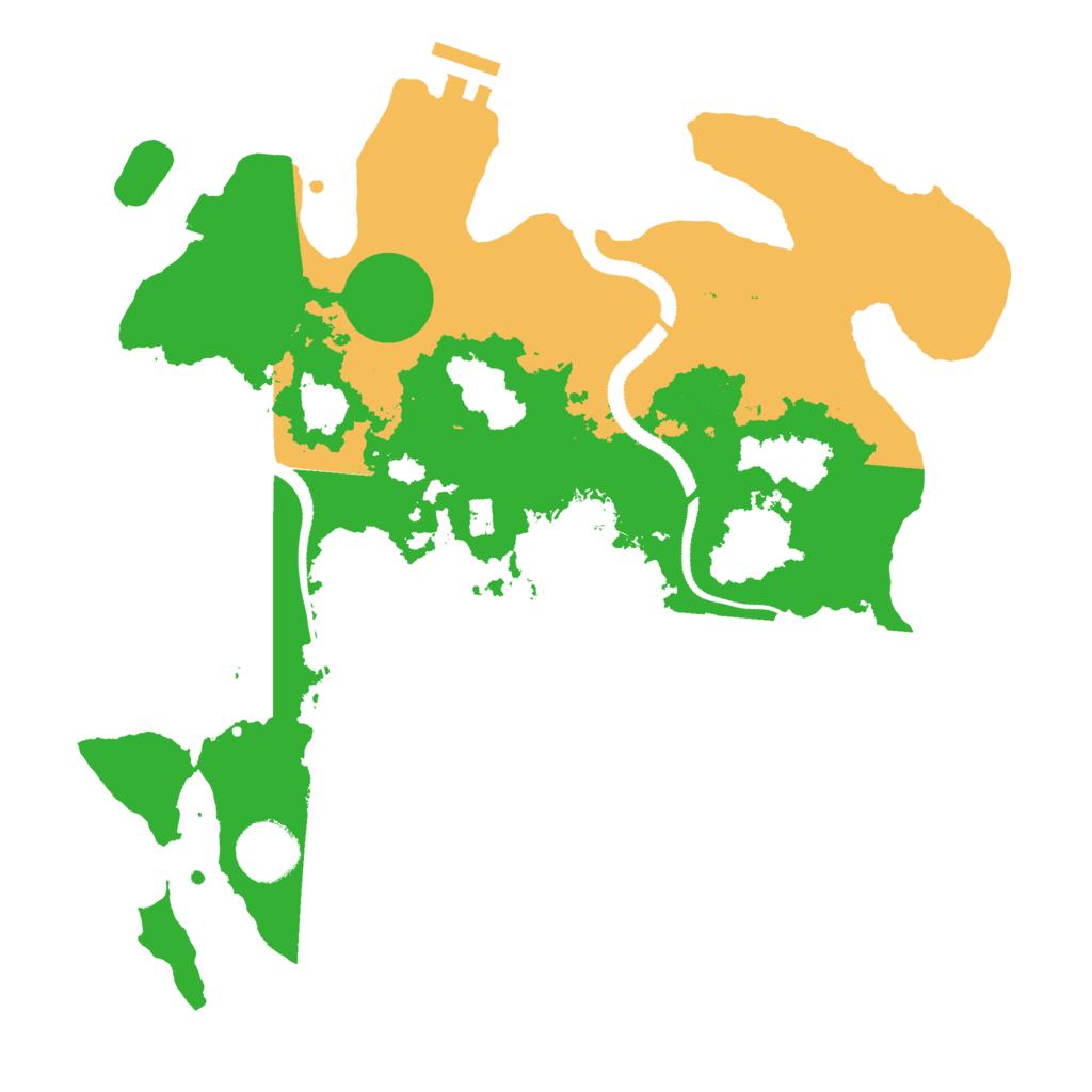 Biome Rust Map: Procedural Map, Size: 3200, Seed: 1405987881