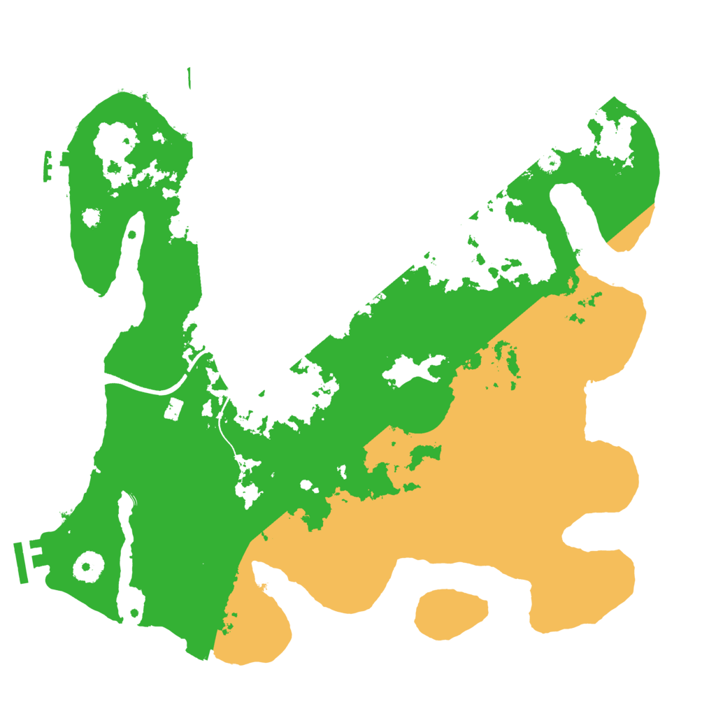 Biome Rust Map: Procedural Map, Size: 3500, Seed: 488851