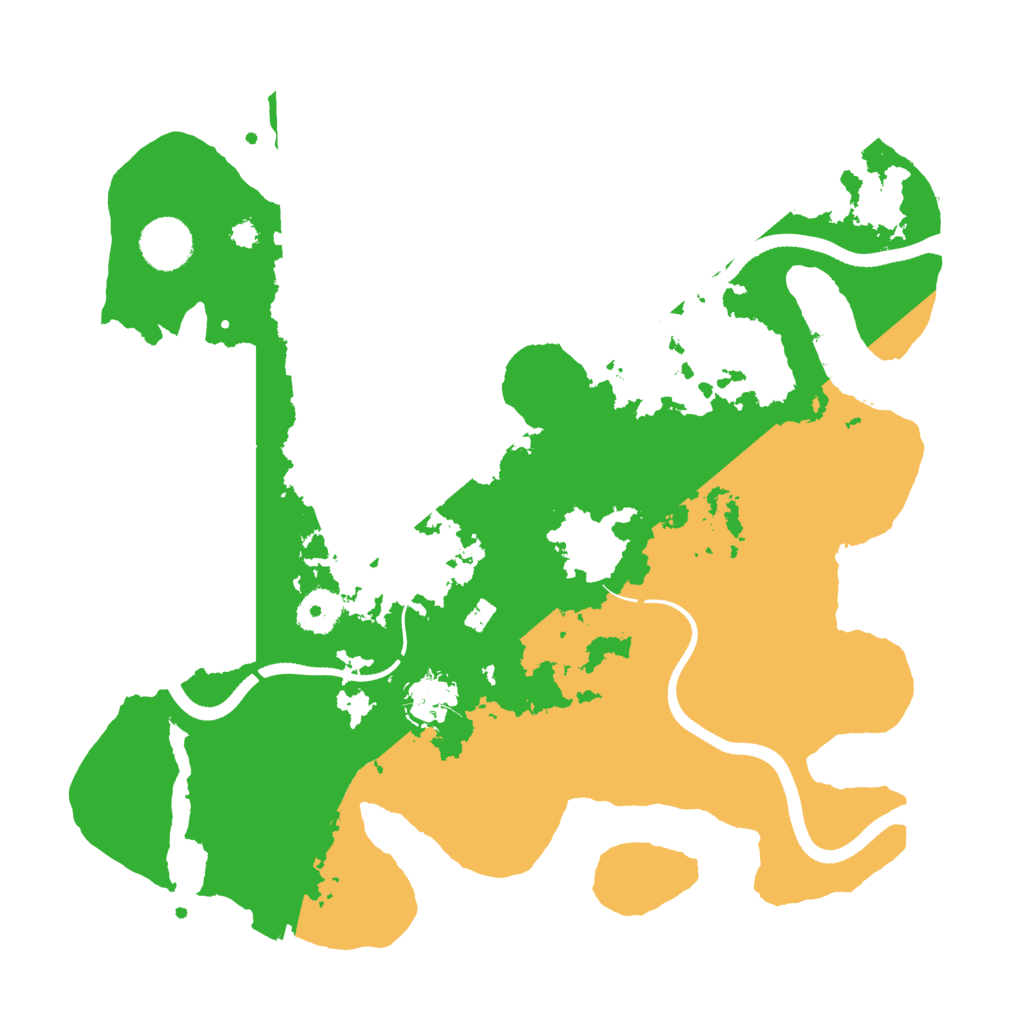 Biome Rust Map: Procedural Map, Size: 3500, Seed: 488851