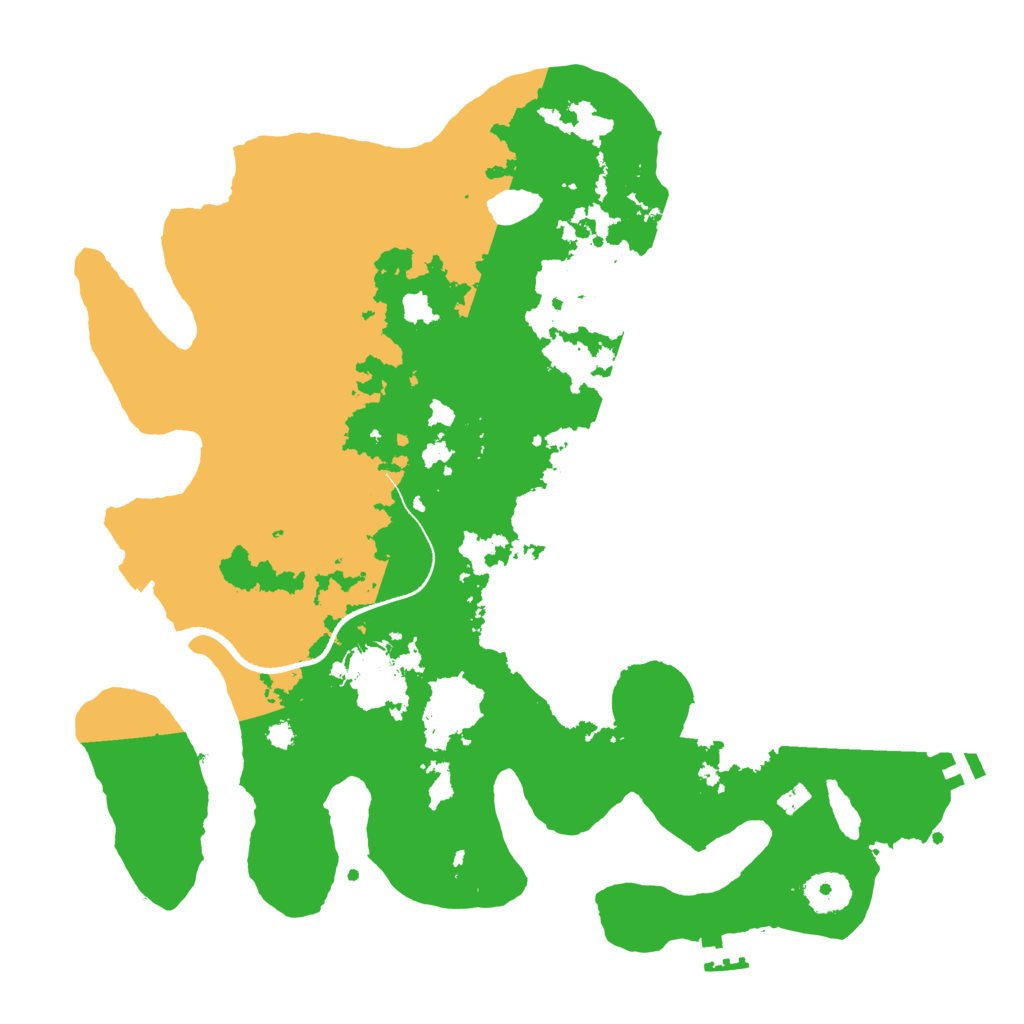 Biome Rust Map: Procedural Map, Size: 3500, Seed: 992213144