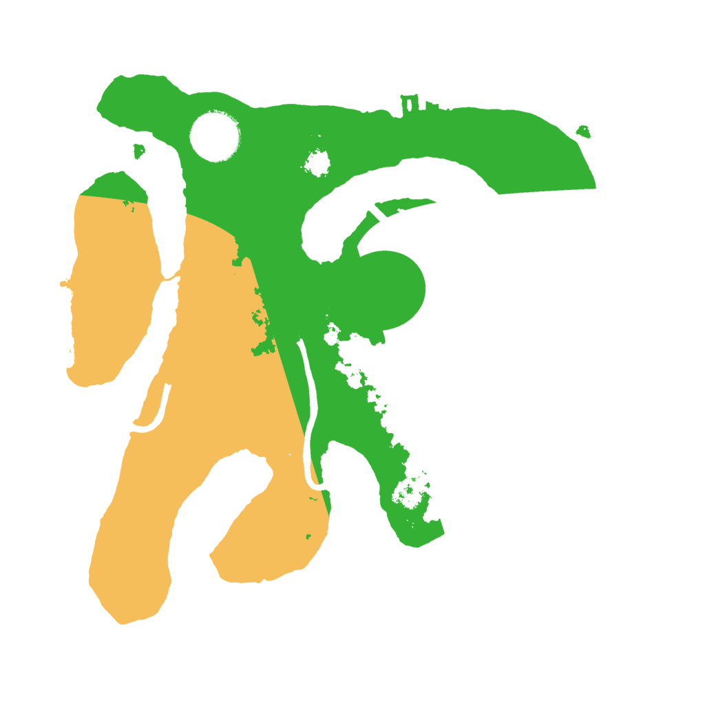 Biome Rust Map: Procedural Map, Size: 2501, Seed: 662835990