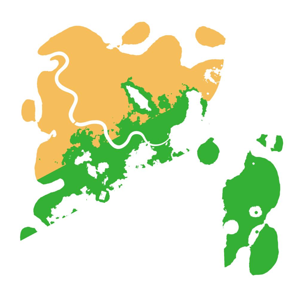 Biome Rust Map: Procedural Map, Size: 3800, Seed: 58623214
