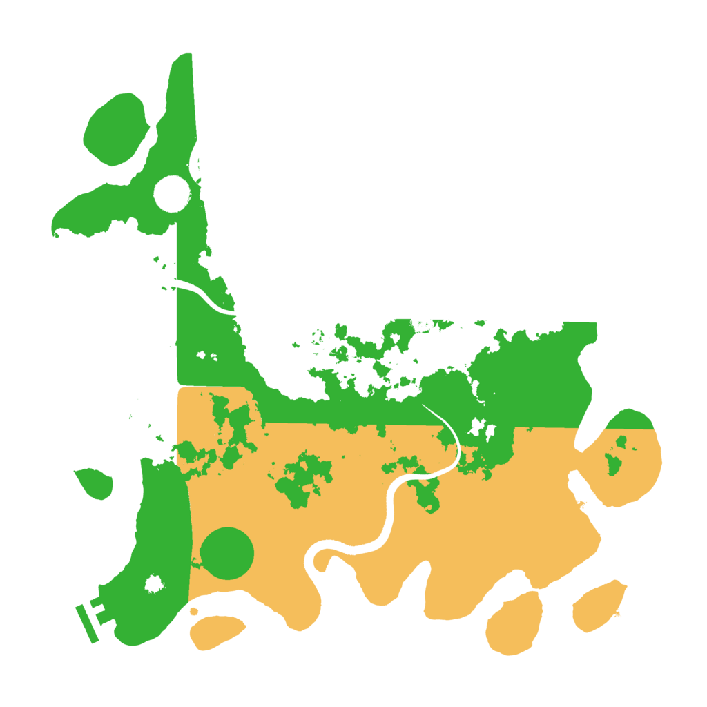 Biome Rust Map: Procedural Map, Size: 3550, Seed: 534104