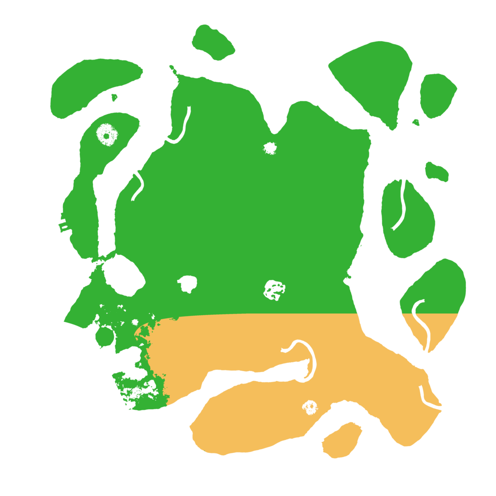 Biome Rust Map: Procedural Map, Size: 3550, Seed: 199141