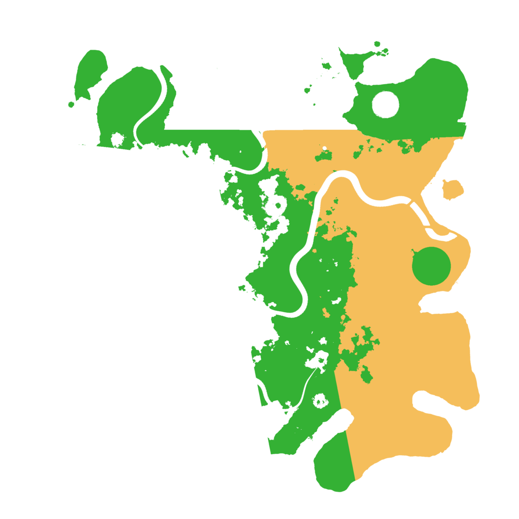 Biome Rust Map: Procedural Map, Size: 3550, Seed: 693417