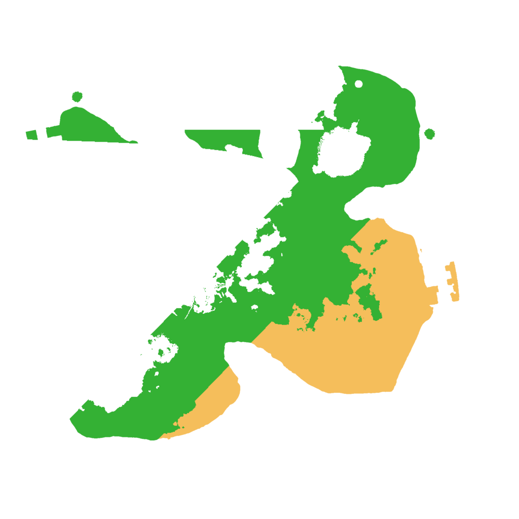 Biome Rust Map: Procedural Map, Size: 2000, Seed: 7916