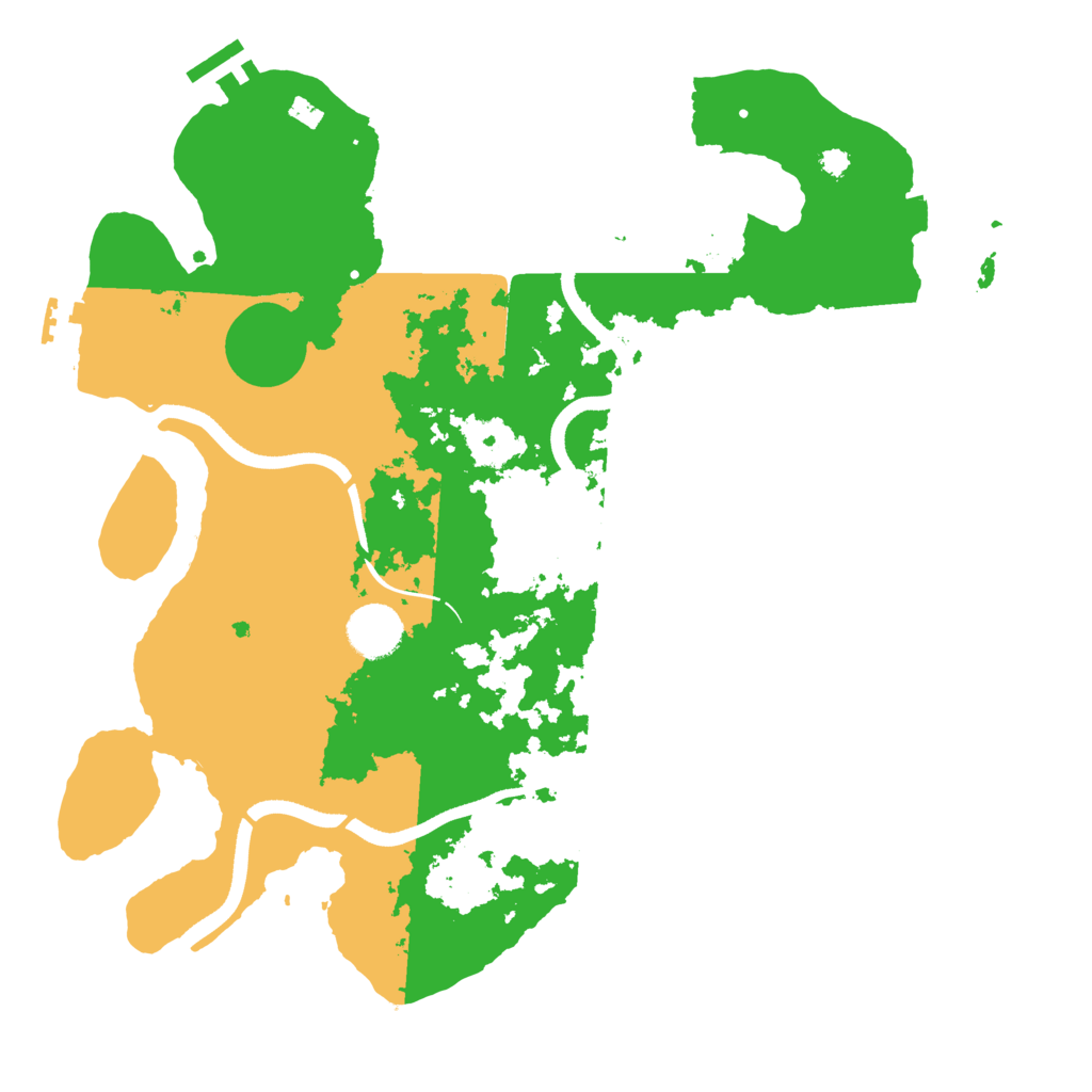 Biome Rust Map: Procedural Map, Size: 3550, Seed: 236077