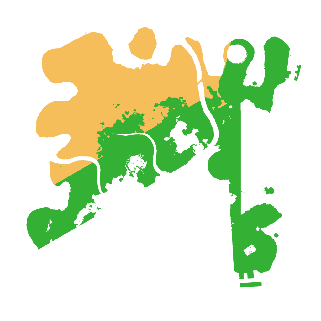 Biome Rust Map: Procedural Map, Size: 3000, Seed: 72792588