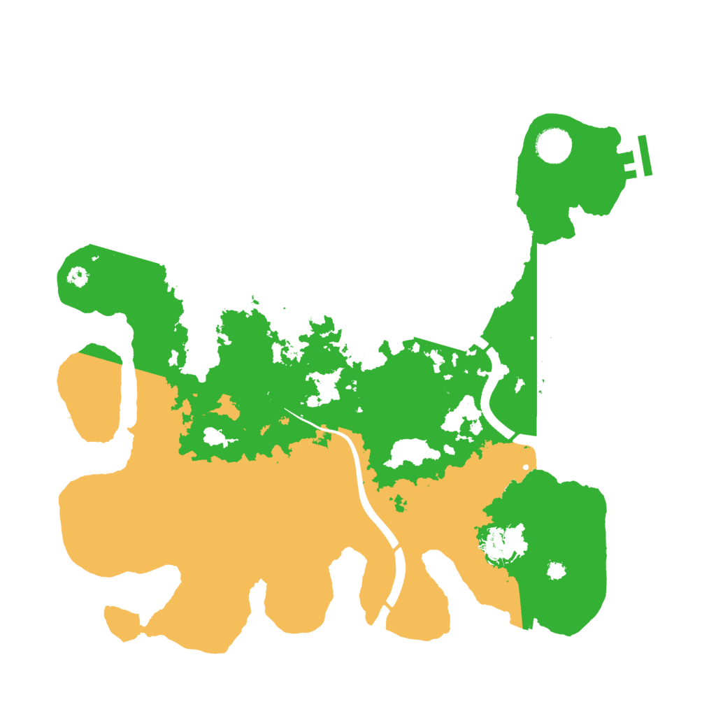 Biome Rust Map: Procedural Map, Size: 3550, Seed: 482615