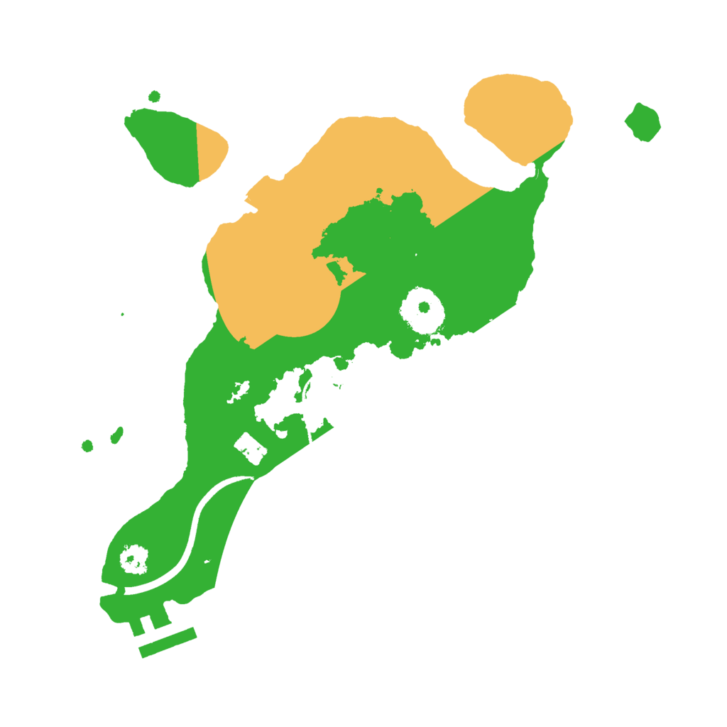 Biome Rust Map: Procedural Map, Size: 2500, Seed: 16