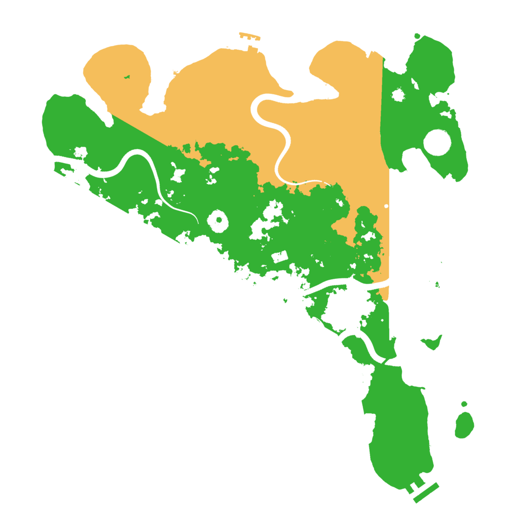 Biome Rust Map: Procedural Map, Size: 3650, Seed: 1615903405