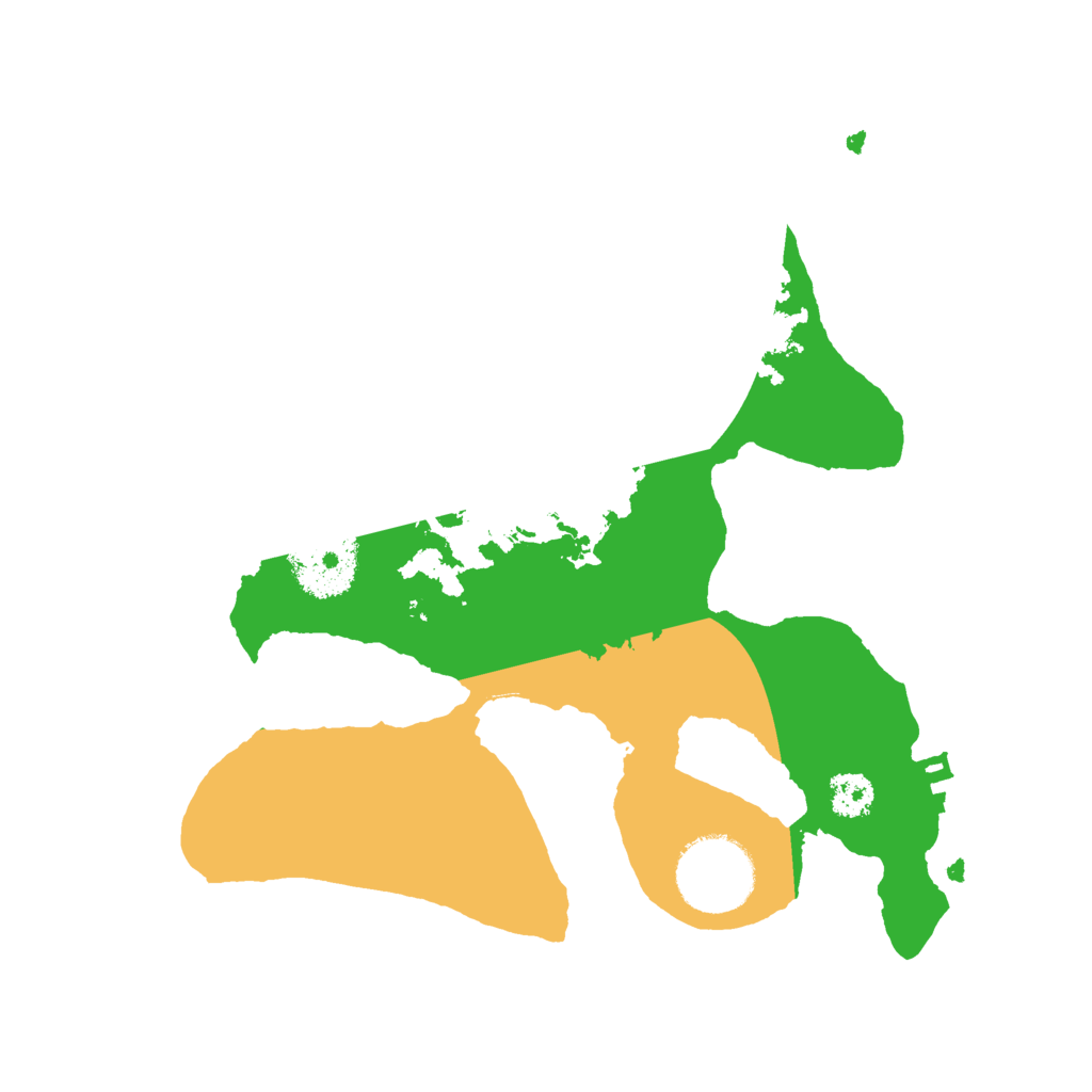 Biome Rust Map: Procedural Map, Size: 2500, Seed: 61019987