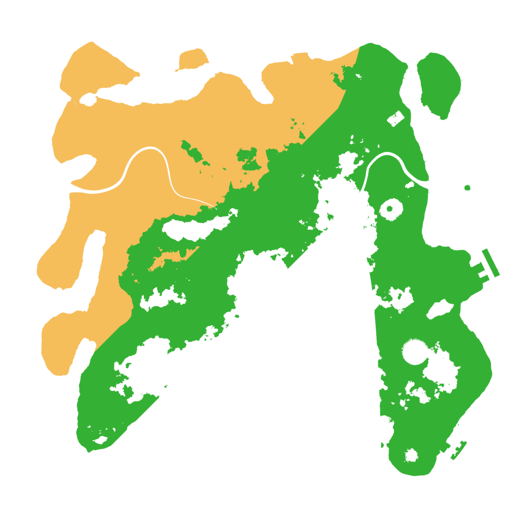 Biome Rust Map: Procedural Map, Size: 3550, Seed: 889993